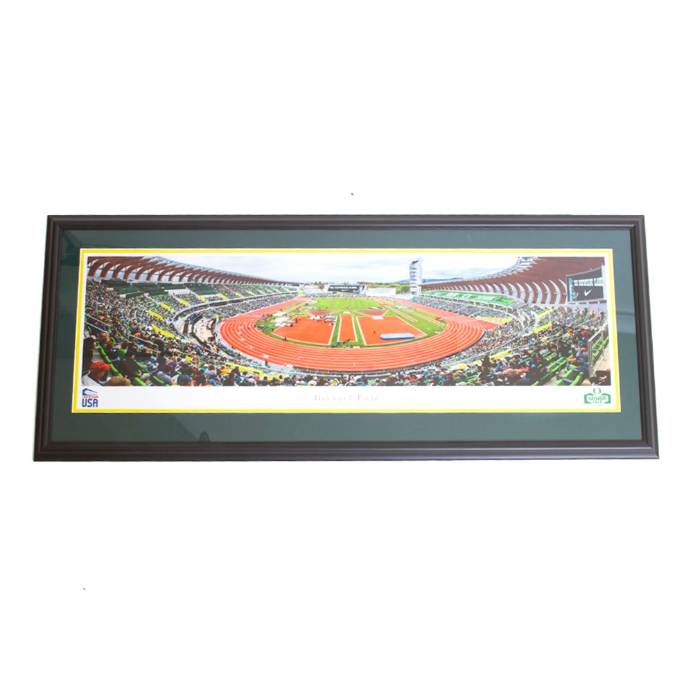 Hayward Field, Inside View, Blakeway Panoramas, 2022, Deluxe Frame, Poster